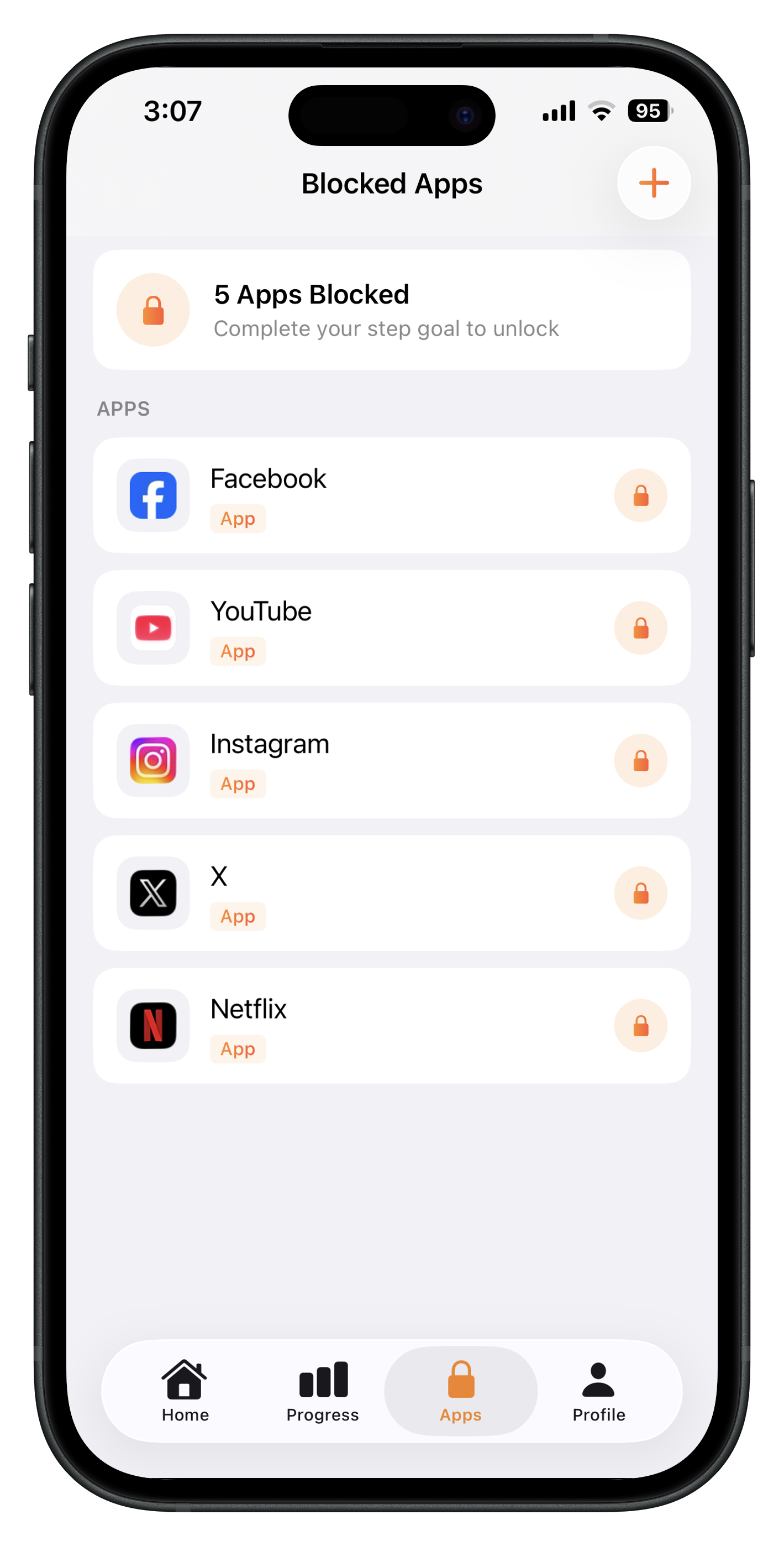 WalkFirst Apps Screen